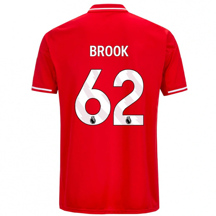 Danxen Kvinder Will Brook #62 Rød Hvid Hjemmebane Spillertrøjer 2025/26 Trøje T-Shirt