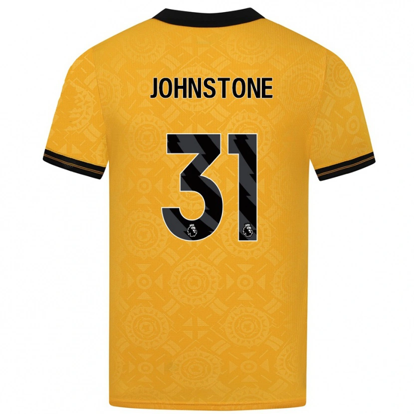 Danxen Kvinder Sam Johnstone #31 Gul Sort Hjemmebane Spillertrøjer 2025/26 Trøje T-Shirt