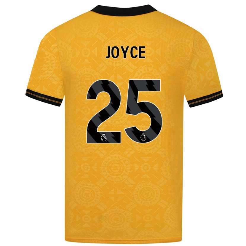 Danxen Kvinder Leonie Joyce #25 Gul Sort Hjemmebane Spillertrøjer 2025/26 Trøje T-Shirt