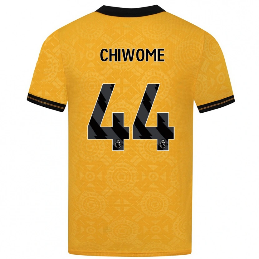 Danxen Kvinder Leon Chiwome #44 Gul Sort Hjemmebane Spillertrøjer 2025/26 Trøje T-Shirt