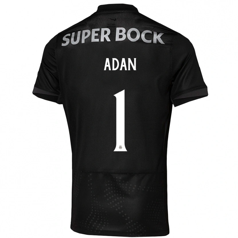 Danxen Kvinder Antonio Adan #1 Sort Hvid Udebane Spillertrøjer 2025/26 Trøje T-Shirt