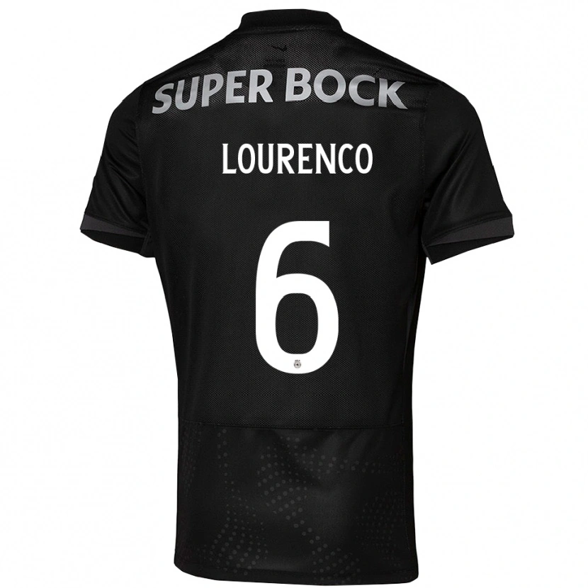 Danxen Kvinder Bruna Lourenço Urbano Costa #6 Sort Hvid Udebane Spillertrøjer 2025/26 Trøje T-Shirt