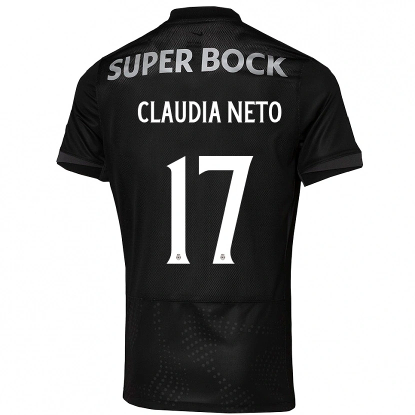 Danxen Kvinder Cláudia Teresa Pires Neto #17 Sort Hvid Udebane Spillertrøjer 2025/26 Trøje T-Shirt