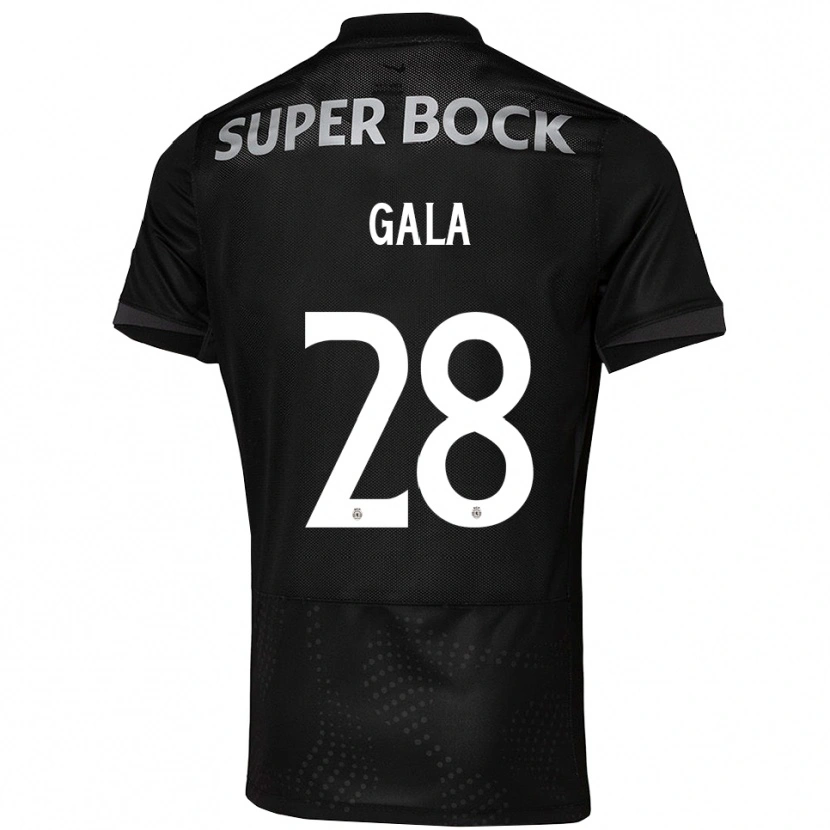 Danxen Kvinder Jacynta Gala #28 Sort Hvid Udebane Spillertrøjer 2025/26 Trøje T-Shirt