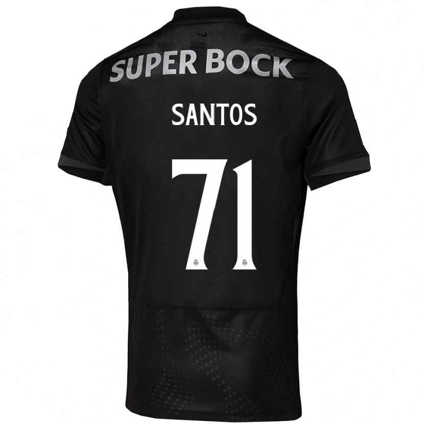 Danxen Kvinder Denilson Santos #71 Sort Hvid Udebane Spillertrøjer 2025/26 Trøje T-Shirt