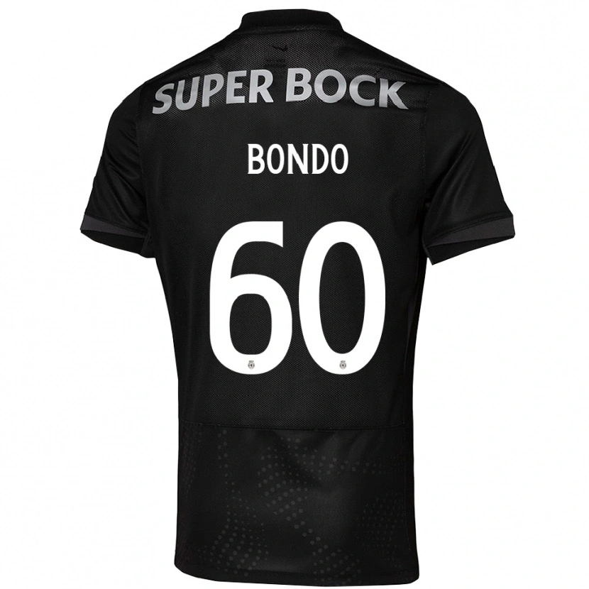 Danxen Kvinder Pedro Bondo #60 Sort Hvid Udebane Spillertrøjer 2025/26 Trøje T-Shirt