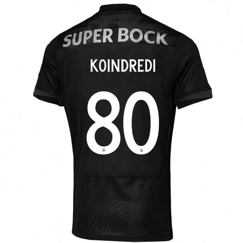 Danxen Kvinder Koba Koindredi #80 Sort Hvid Udebane Spillertrøjer 2025/26 Trøje T-Shirt