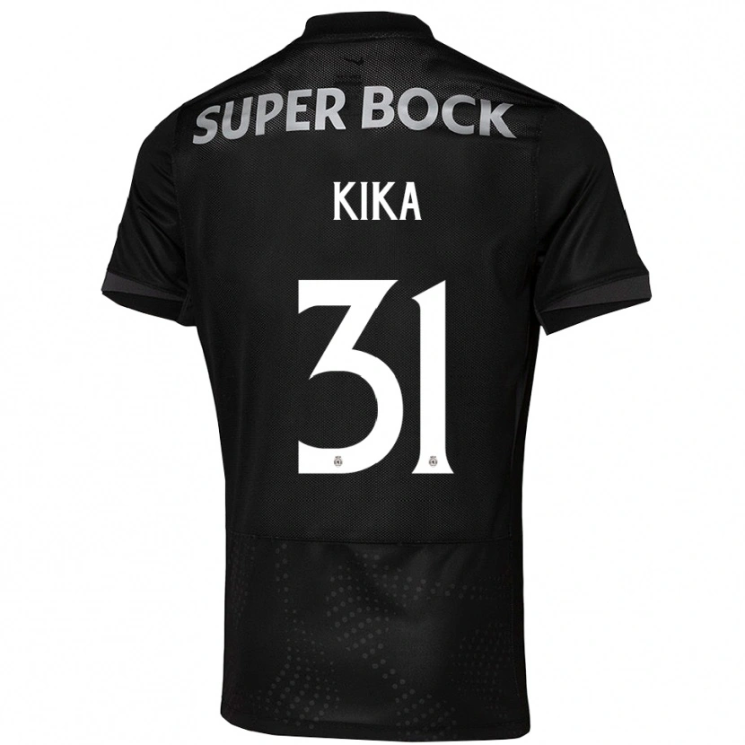 Danxen Kvinder Kika #31 Sort Hvid Udebane Spillertrøjer 2025/26 Trøje T-Shirt