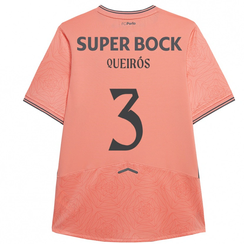 Danxen Kvinder Mariana Queirós #3 Pink Navy Udebane Spillertrøjer 2025/26 Trøje T-Shirt