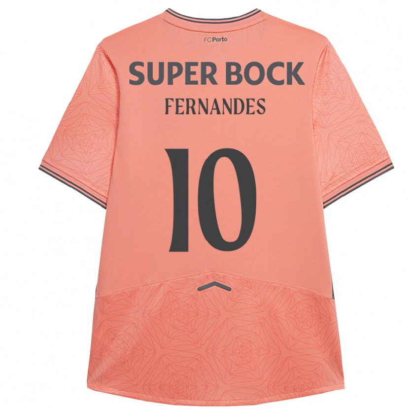Danxen Kvinder Francisco Fernandes #10 Pink Navy Udebane Spillertrøjer 2025/26 Trøje T-Shirt