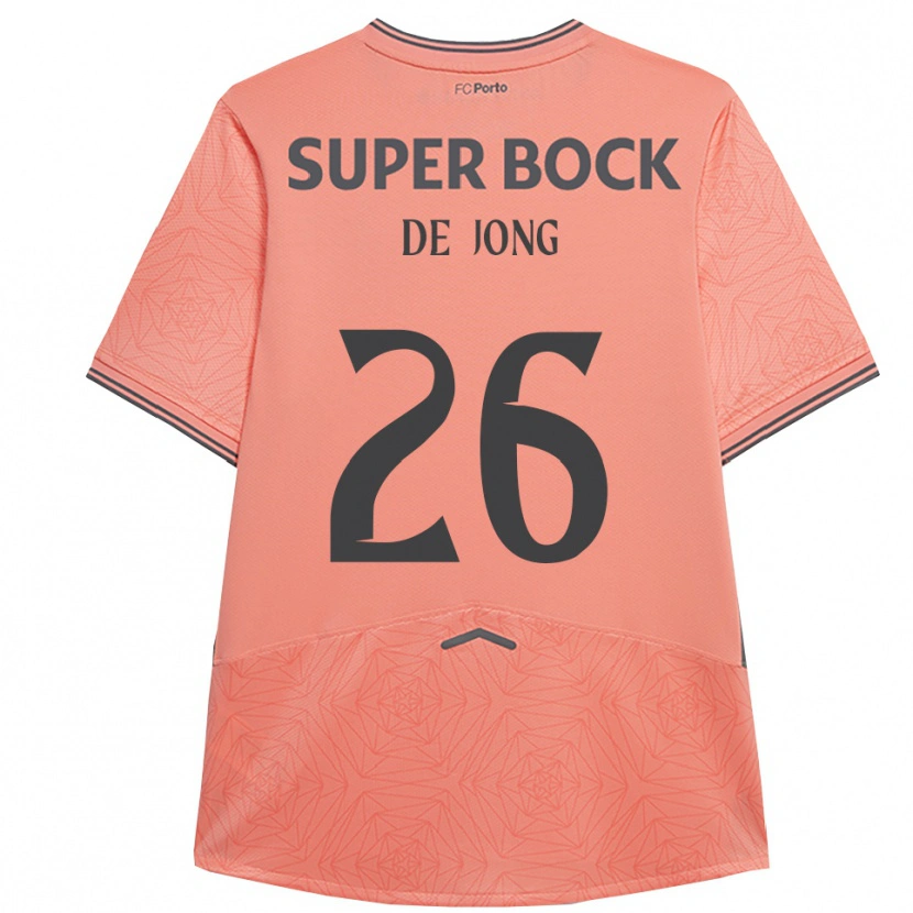 Danxen Kvinder Luuk De Jong #26 Pink Navy Udebane Spillertrøjer 2025/26 Trøje T-Shirt