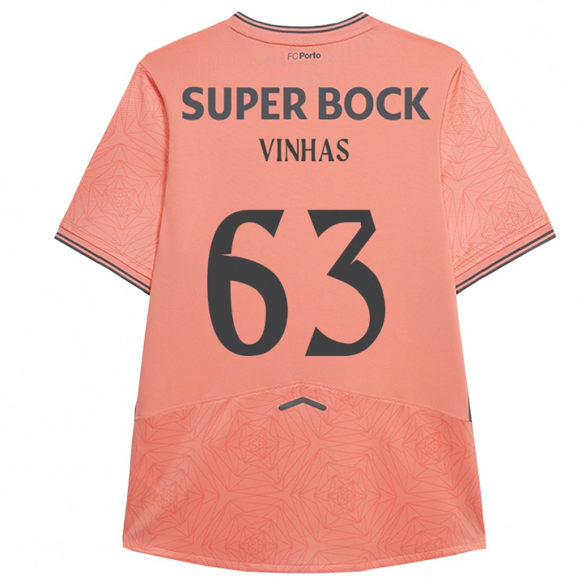 Danxen Kvinder David Vinhas #63 Pink Navy Udebane Spillertrøjer 2025/26 Trøje T-Shirt