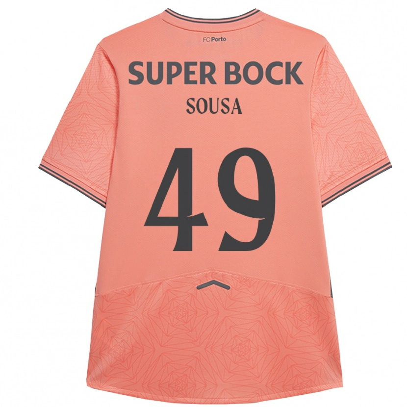Danxen Kvinder Gonçalo Sousa #49 Pink Navy Udebane Spillertrøjer 2025/26 Trøje T-Shirt