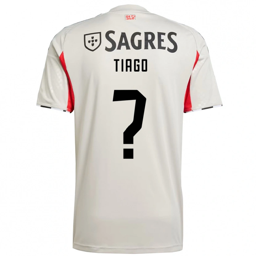 Danxen Kvinder Tiago Ferreira #0 Off White Rød Udebane Spillertrøjer 2025/26 Trøje T-Shirt