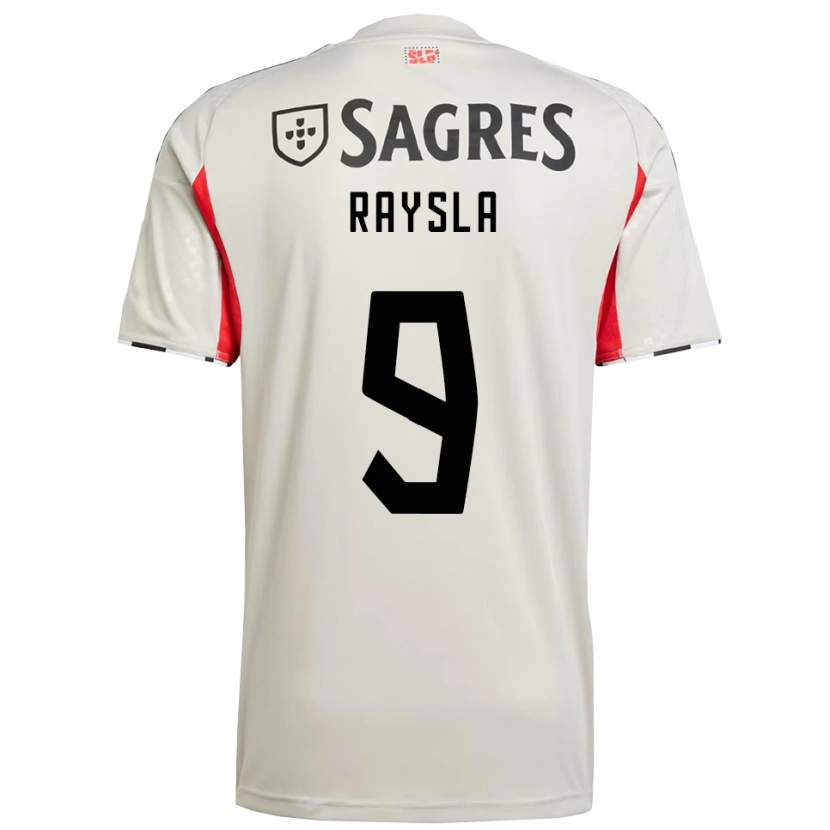 Danxen Kvinder Nycole Raysla #9 Off White Rød Udebane Spillertrøjer 2025/26 Trøje T-Shirt