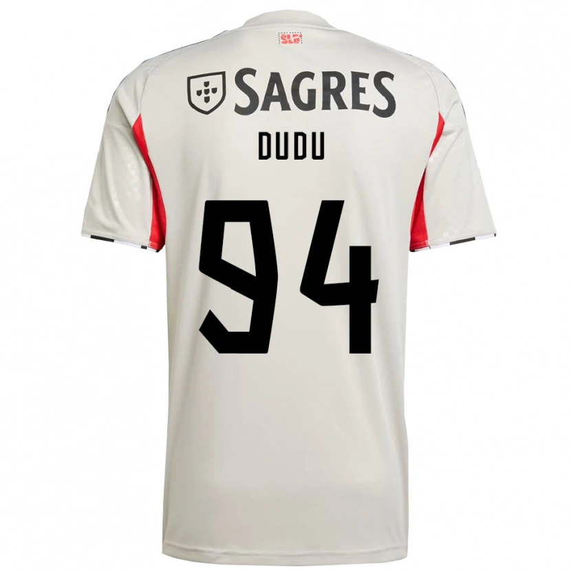 Danxen Kvinder Dudu #94 Off White Rød Udebane Spillertrøjer 2025/26 Trøje T-Shirt