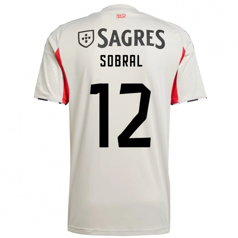 Danxen Kvinder Gonçalo Sobral #12 Off White Rød Udebane Spillertrøjer 2025/26 Trøje T-Shirt