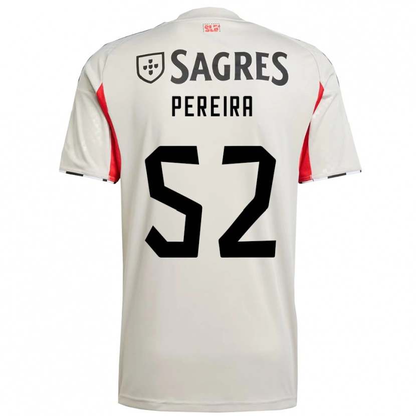 Danxen Kvinder Henrique Pereira #52 Off White Rød Udebane Spillertrøjer 2025/26 Trøje T-Shirt