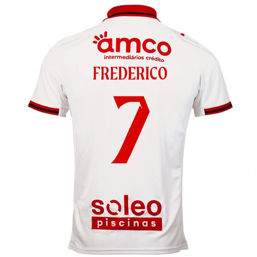 Danxen Kvinder Fredy #7 Hvid Rød Udebane Spillertrøjer 2025/26 Trøje T-Shirt