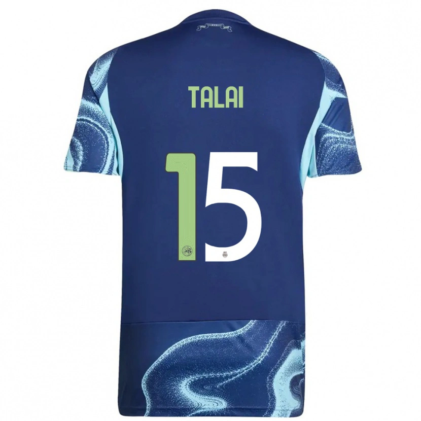 Danxen Kvinder Imran Talai #15 Navy Himmelblå Udebane Spillertrøjer 2025/26 Trøje T-Shirt