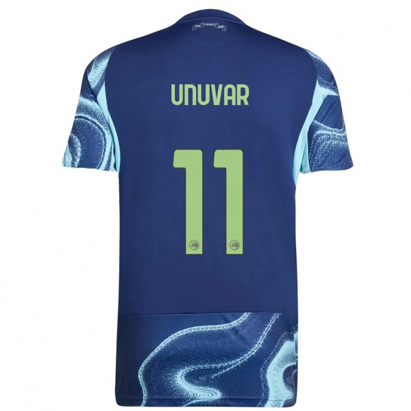 Danxen Kvinder Naci Unuvar #11 Navy Himmelblå Udebane Spillertrøjer 2025/26 Trøje T-Shirt