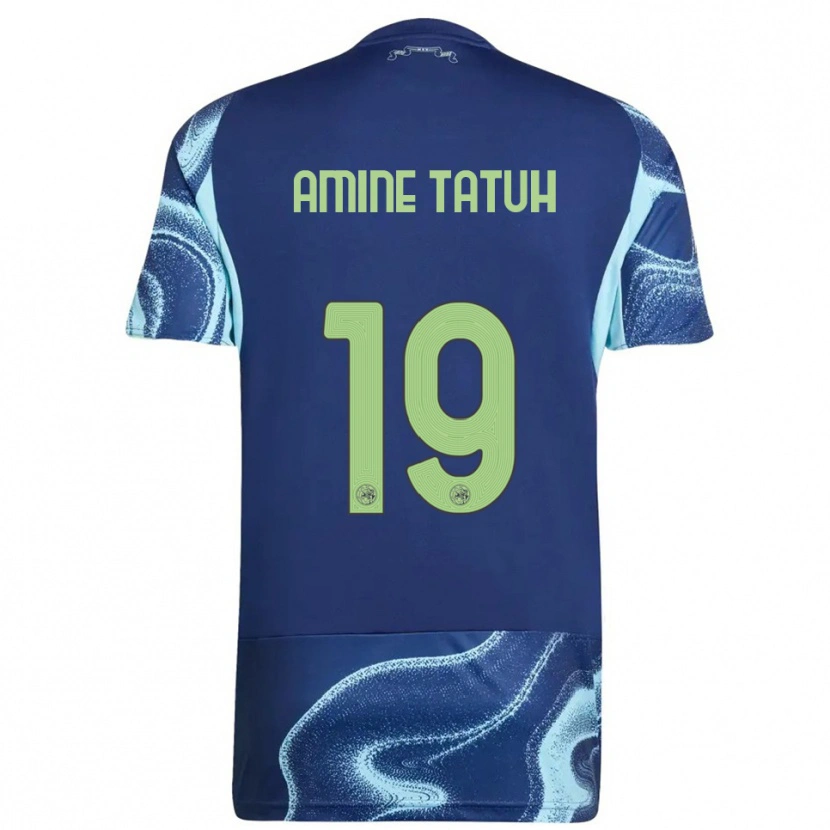 Danxen Kvinder Mohammed Amine Tatuh #19 Navy Himmelblå Udebane Spillertrøjer 2025/26 Trøje T-Shirt