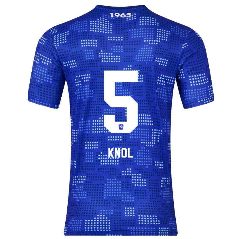 Danxen Kvinder Anna Knol #5 Blå Himmelblå Udebane Spillertrøjer 2025/26 Trøje T-Shirt