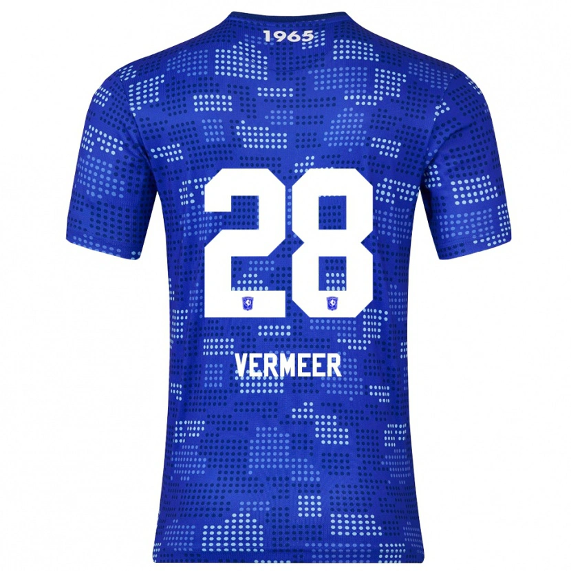 Danxen Kvinder Sofie Rianne Vermeer #28 Blå Himmelblå Udebane Spillertrøjer 2025/26 Trøje T-Shirt