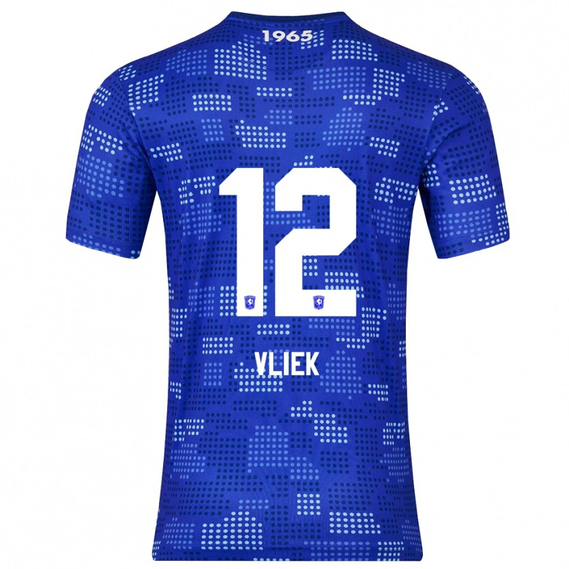 Danxen Kvinder Leonie Vliek #12 Blå Himmelblå Udebane Spillertrøjer 2025/26 Trøje T-Shirt