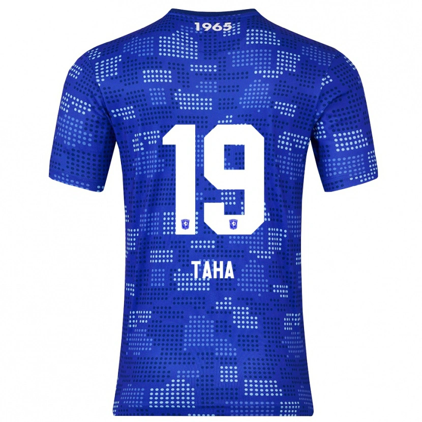 Danxen Kvinder Younes Taha #19 Blå Himmelblå Udebane Spillertrøjer 2025/26 Trøje T-Shirt