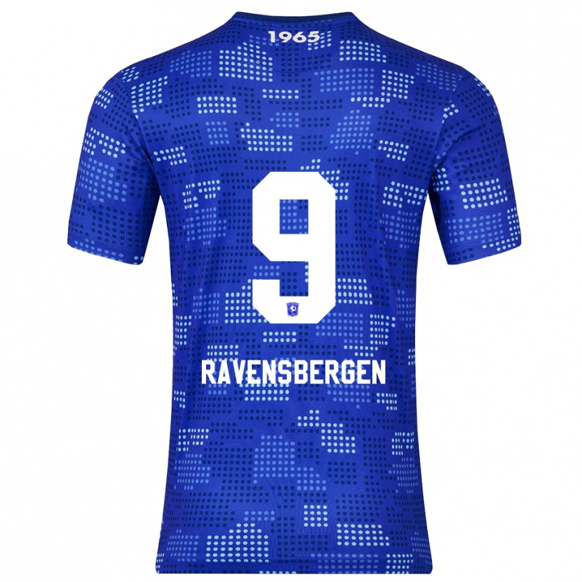 Danxen Kvinder Jaimy Ravensbergen #9 Blå Himmelblå Udebane Spillertrøjer 2025/26 Trøje T-Shirt