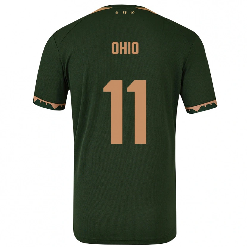 Danxen Kvinder Noah Ohio #11 Grøn Guld Udebane Spillertrøjer 2025/26 Trøje T-Shirt