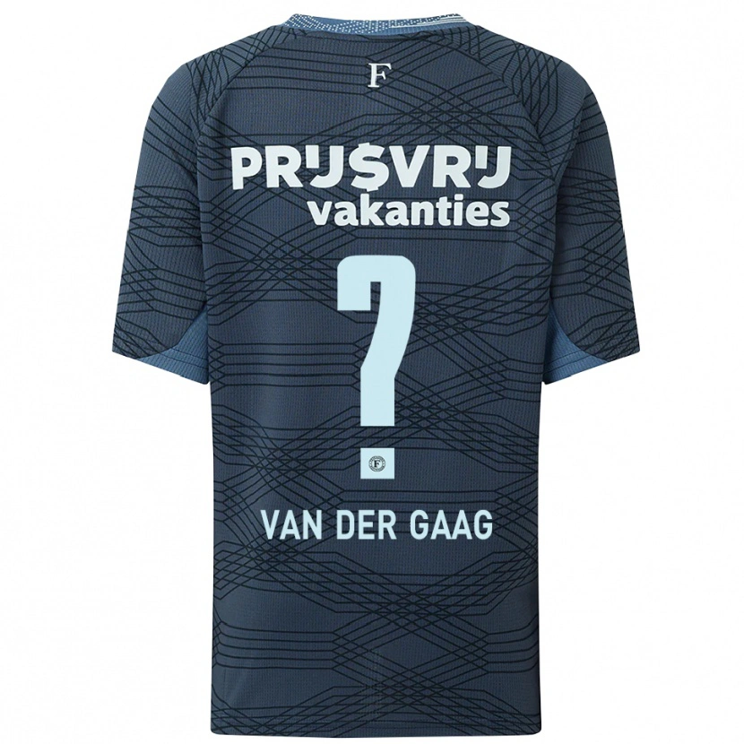 Danxen Kvinder Bo Van Der Gaag #0 Sort Grå Udebane Spillertrøjer 2025/26 Trøje T-Shirt