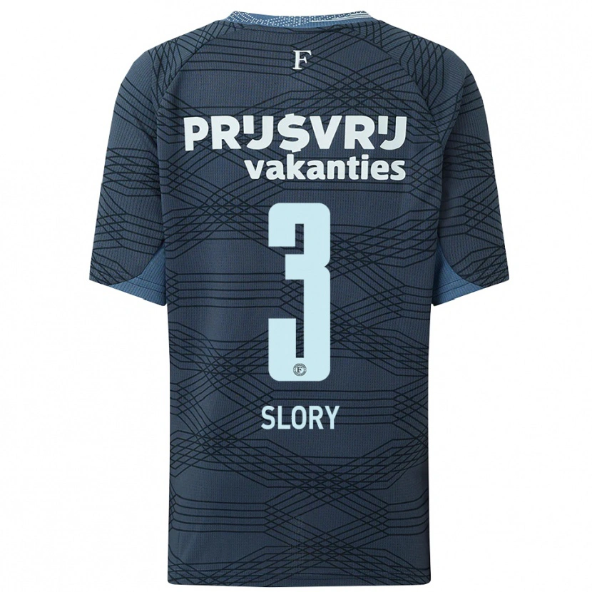 Danxen Kvinder Dani Slory #3 Sort Grå Udebane Spillertrøjer 2025/26 Trøje T-Shirt