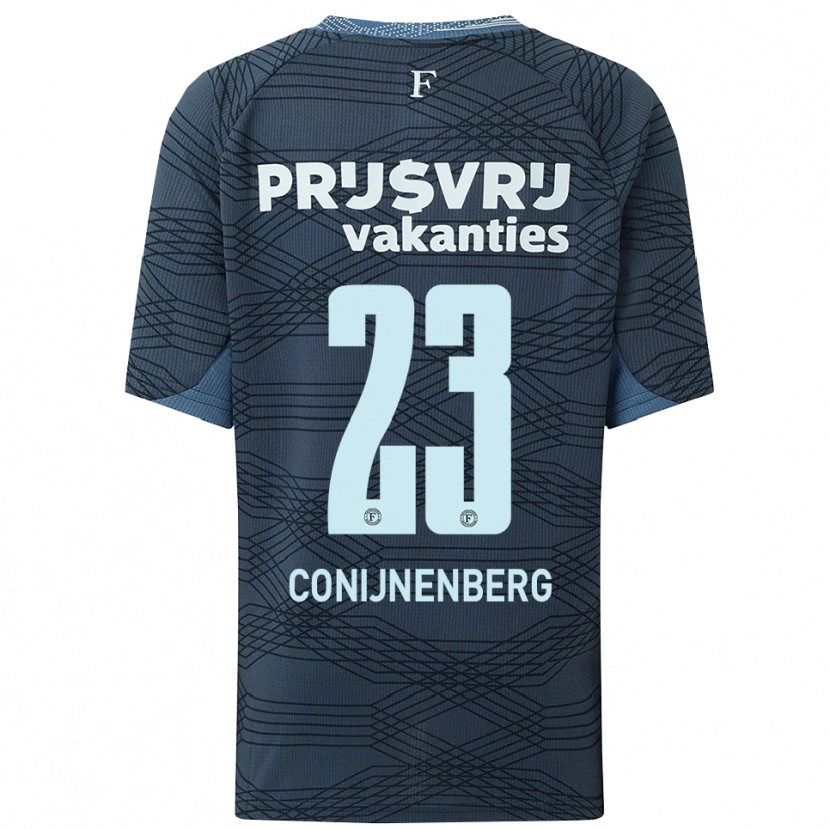 Danxen Kvinder Jada Conijnenberg #23 Sort Grå Udebane Spillertrøjer 2025/26 Trøje T-Shirt