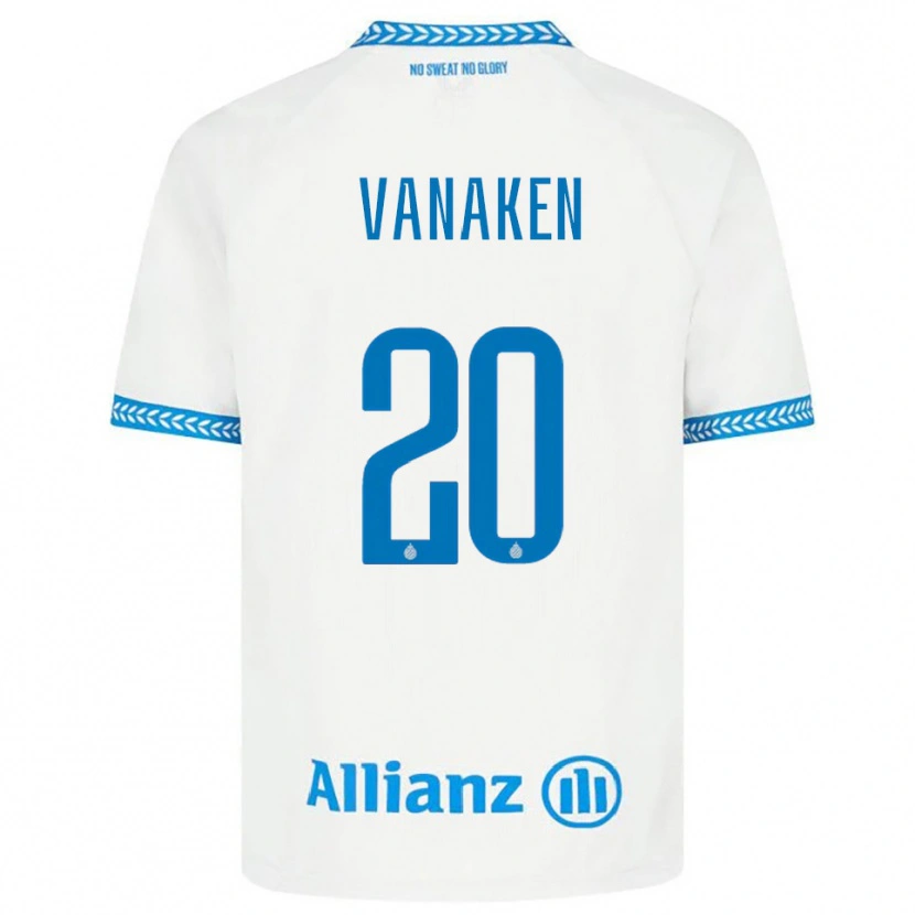 Danxen Kvinder Hans Vanaken #20 Blå Hvid Udebane Spillertrøjer 2025/26 Trøje T-Shirt