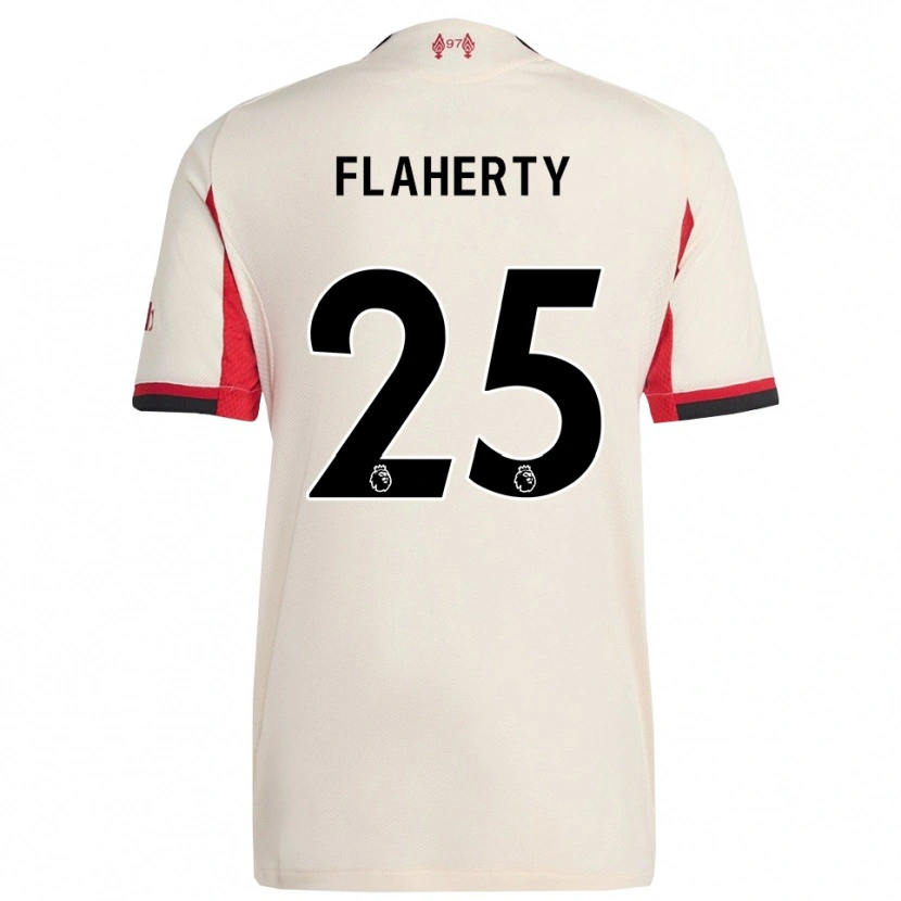 Danxen Kvinder Gilly Flaherty #25 Hvid Sort Udebane Spillertrøjer 2025/26 Trøje T-Shirt
