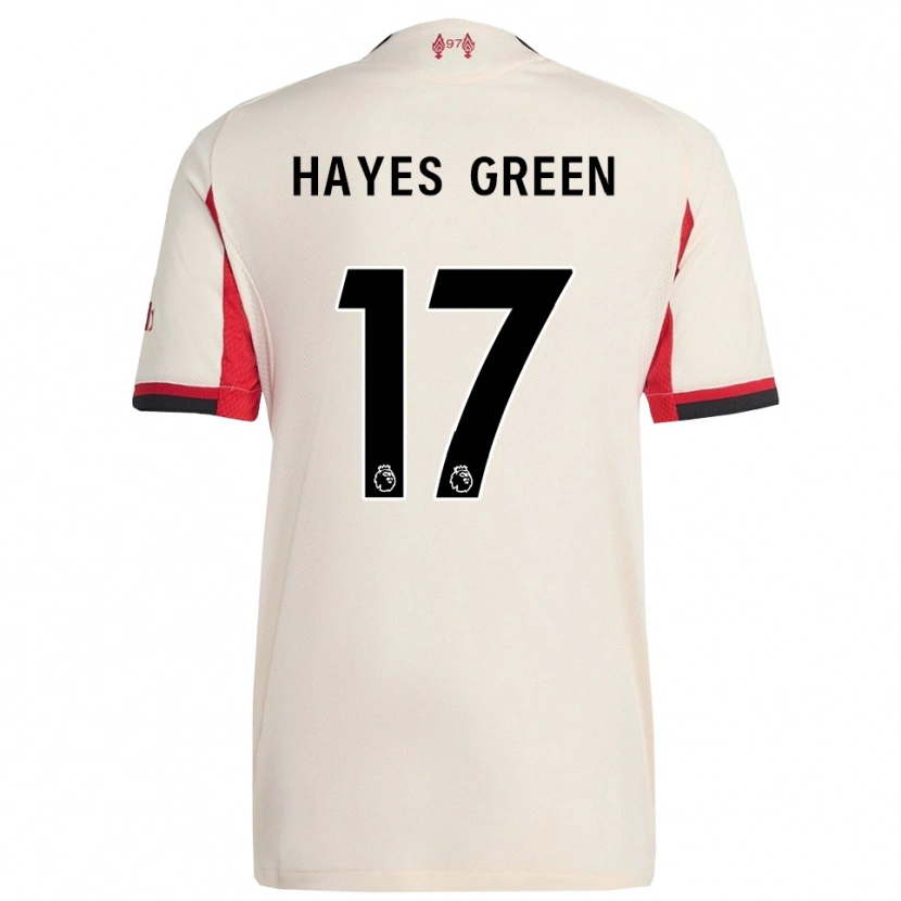Danxen Kvinder Charlie Hayes-Green #17 Hvid Sort Udebane Spillertrøjer 2025/26 Trøje T-Shirt