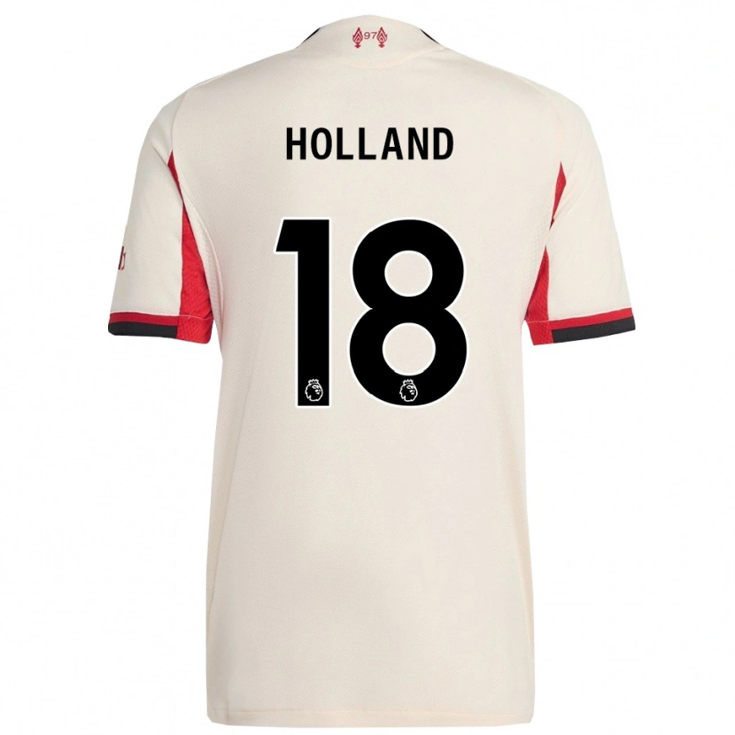 Danxen Kvinder Ceri Holland #18 Hvid Sort Udebane Spillertrøjer 2025/26 Trøje T-Shirt
