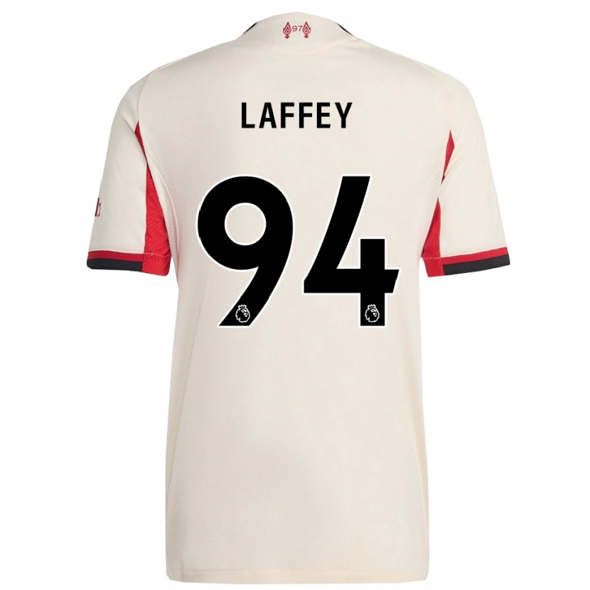 Danxen Kvinder Michael Laffey #94 Hvid Sort Udebane Spillertrøjer 2025/26 Trøje T-Shirt