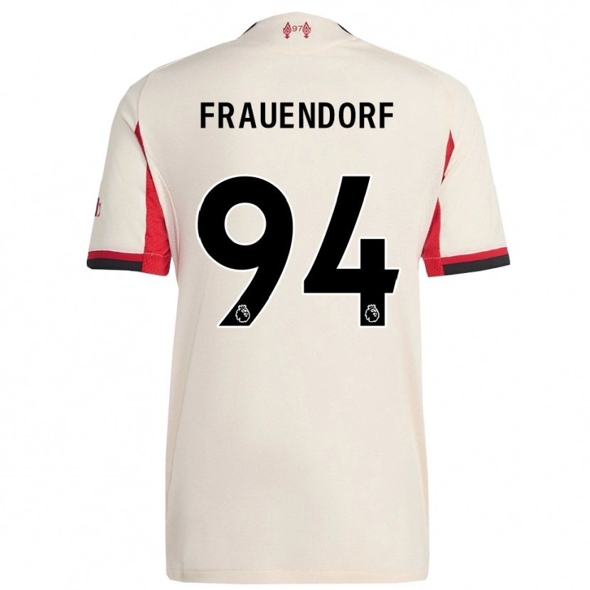 Danxen Kvinder Melkamu Frauendorf #94 Hvid Sort Udebane Spillertrøjer 2025/26 Trøje T-Shirt