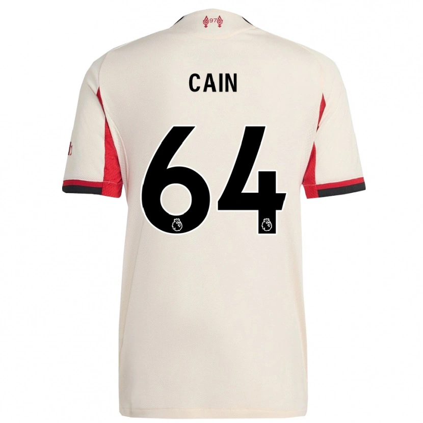 Danxen Kvinder Jake Cain #64 Hvid Sort Udebane Spillertrøjer 2025/26 Trøje T-Shirt