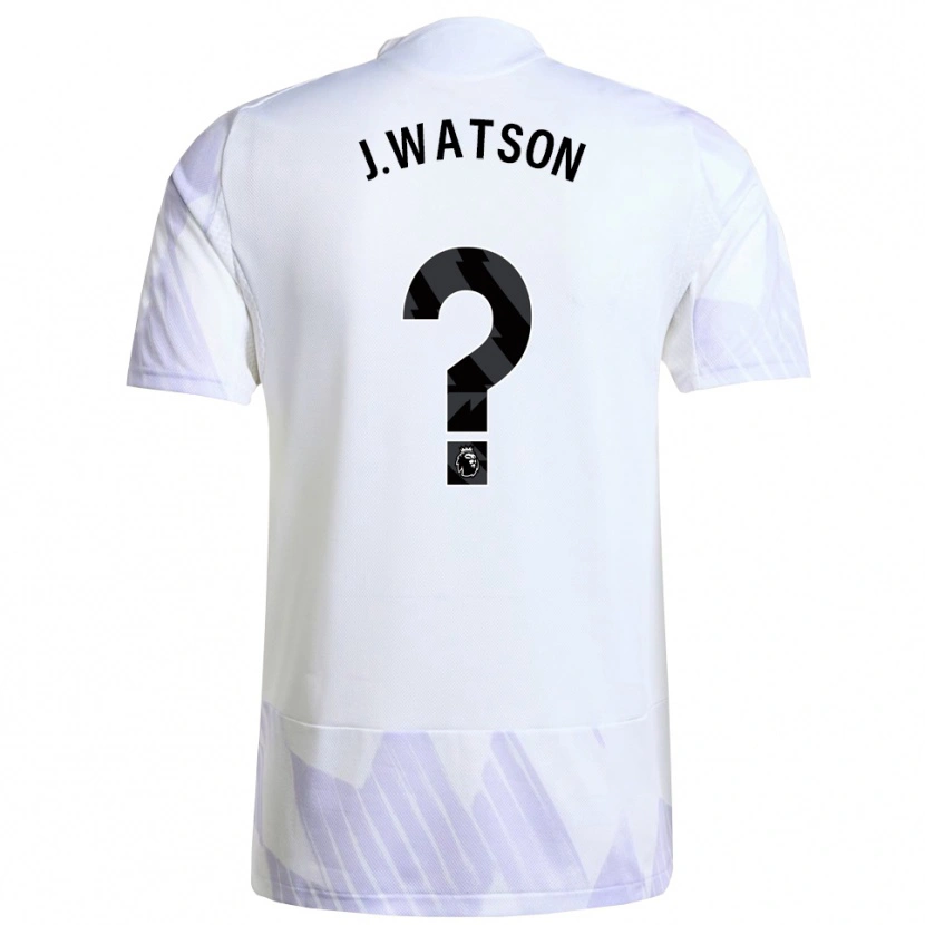 Danxen Kvinder Jacob Watson #0 Hvid Lilla Lilla Udebane Spillertrøjer 2025/26 Trøje T-Shirt