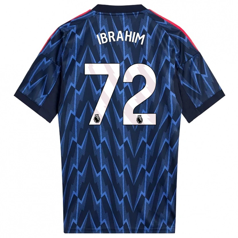 Danxen Kvinder Ife Ibrahim #72 Navy Rød Udebane Spillertrøjer 2025/26 Trøje T-Shirt