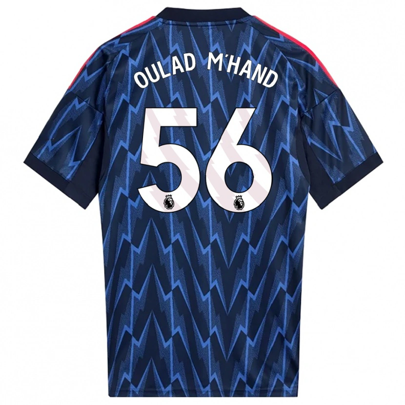 Danxen Kvinder Salah-Eddine Oulad M'hand #56 Navy Rød Udebane Spillertrøjer 2025/26 Trøje T-Shirt