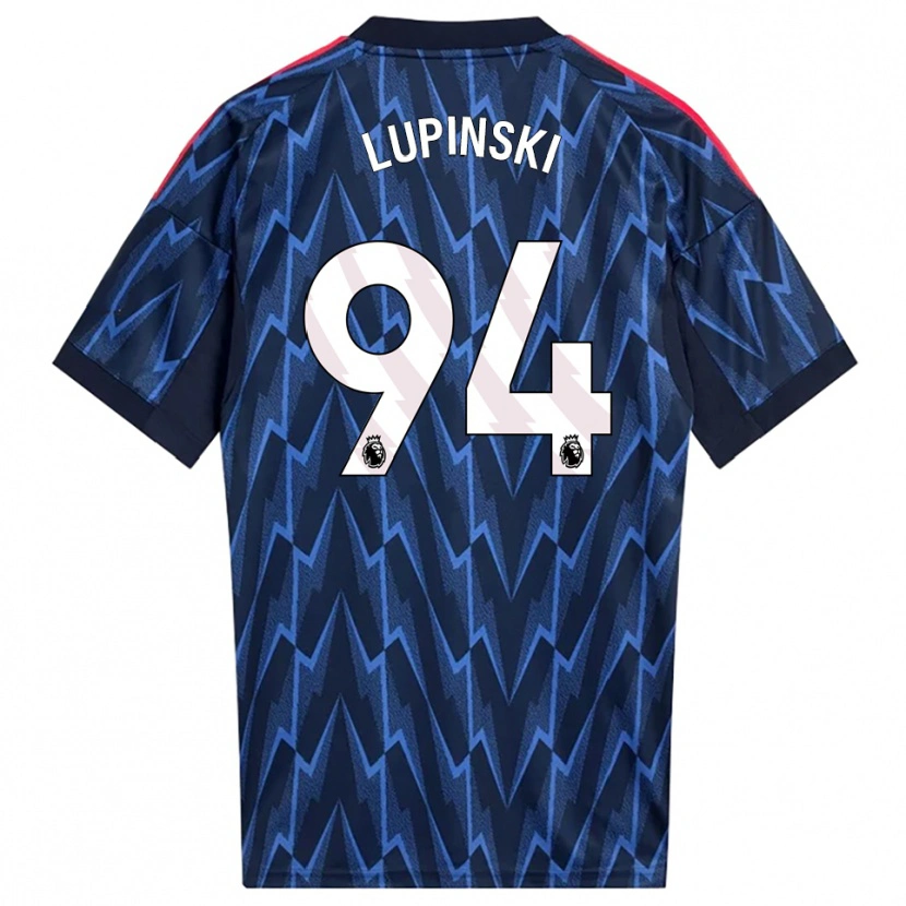 Danxen Kvinder Remi Lupinski #94 Navy Rød Udebane Spillertrøjer 2025/26 Trøje T-Shirt
