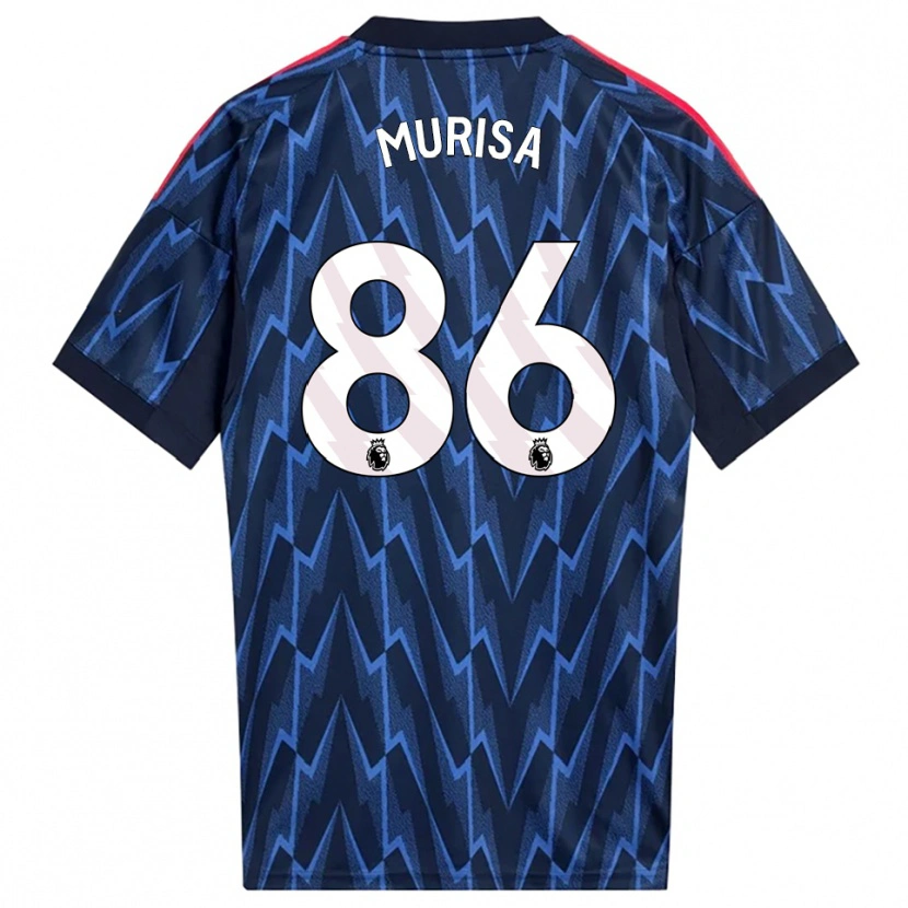 Danxen Kvinder Teshaun Murisa #86 Navy Rød Udebane Spillertrøjer 2025/26 Trøje T-Shirt