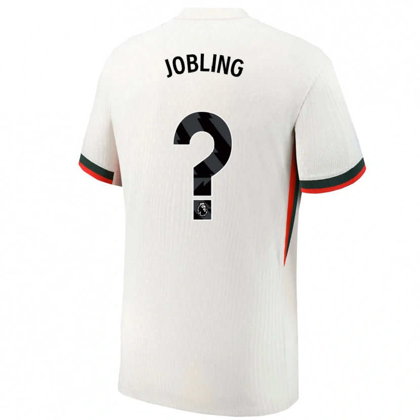 Danxen Kvinder George Jobling #0 Hvid Grøn Udebane Spillertrøjer 2025/26 Trøje T-Shirt