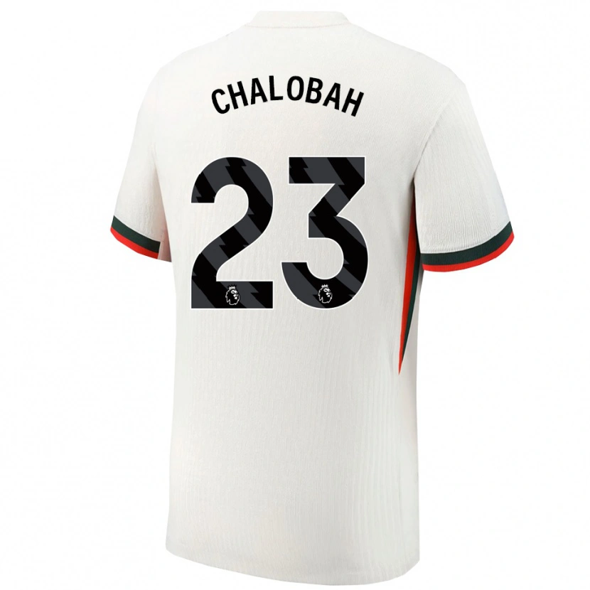 Danxen Kvinder Trevoh Chalobah #23 Hvid Grøn Udebane Spillertrøjer 2025/26 Trøje T-Shirt