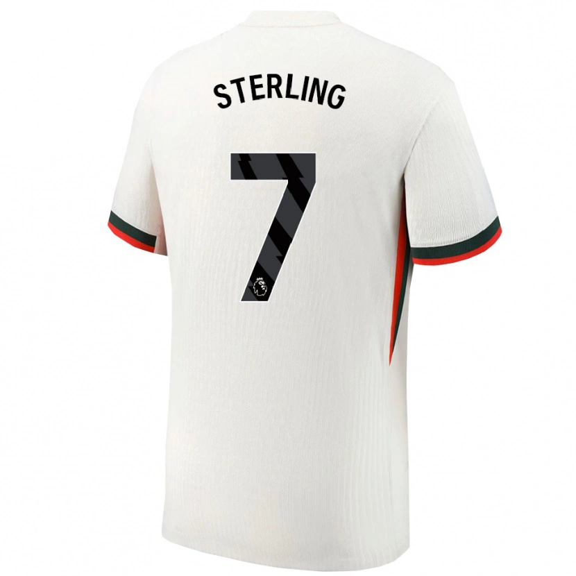 Danxen Kvinder Raheem Sterling #7 Hvid Grøn Udebane Spillertrøjer 2025/26 Trøje T-Shirt